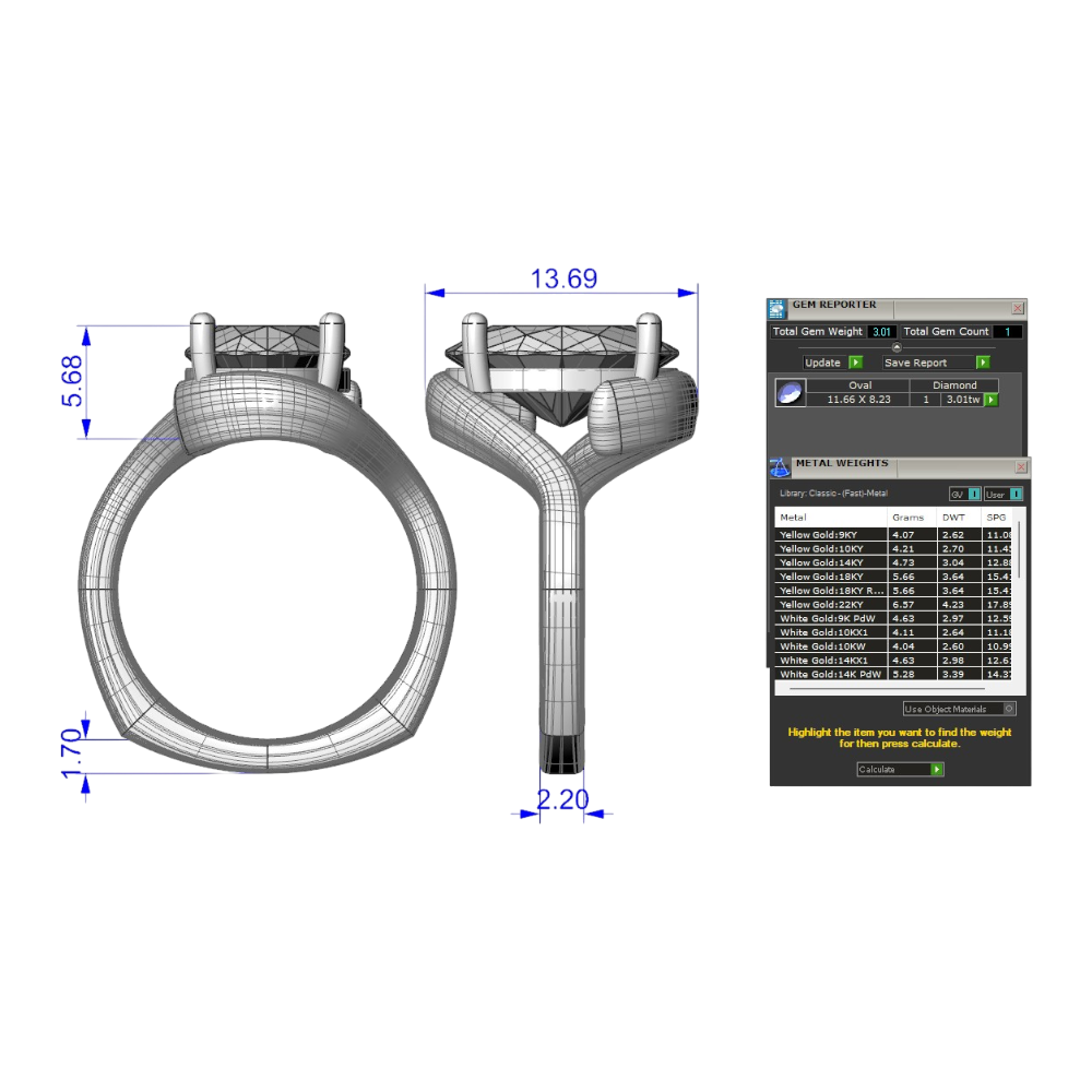 Gemvision specs sheet